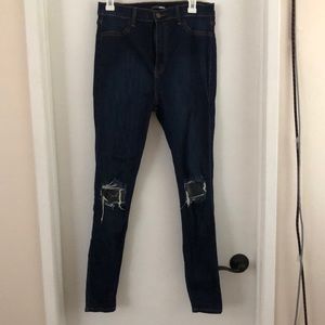 Fashion Nova High Waist Skinny Blue Jeans